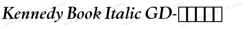 Kennedy Book Italic GD字体转换